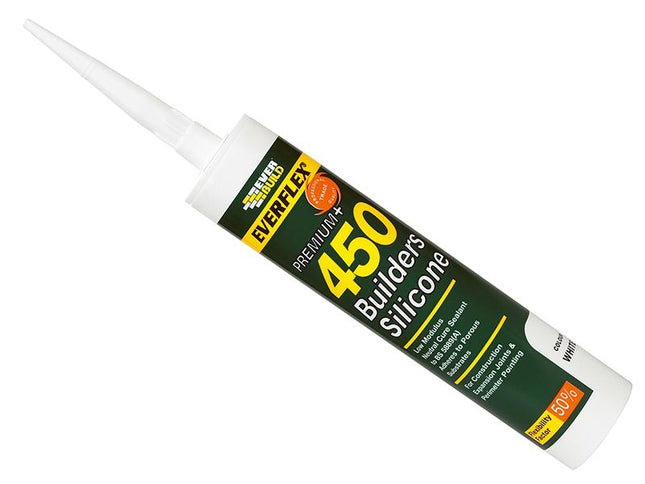 Everbuild 450 Builders Silicone Sealant Brown 310Ml