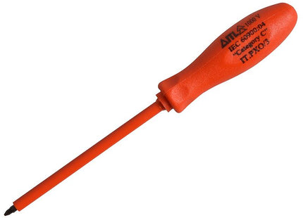 ITL Insulated Insulated Screwdriver Pozi No.0 X 75Mm (3In)