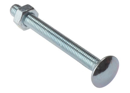 Forgefix Carriage Bolt & Nut Zp M8 X 100Mm Bag 10