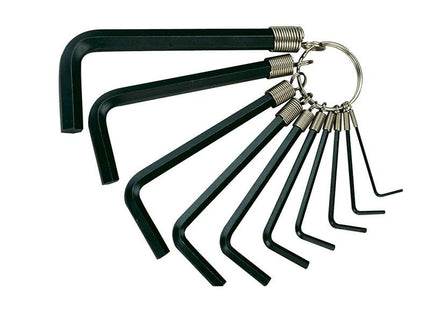 Teng Hexagon Key Set Of 10 On Ring Imperial (1/16-3/8In)