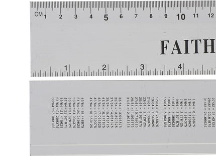 Faithfull Aluminium Rule 300Mm / 12In