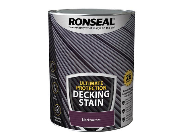 Ronseal Ultimate Protection Decking Stain Blackcurrant 5 litre