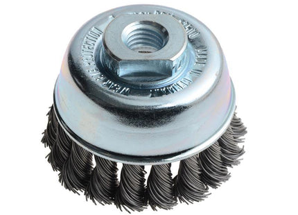 Lessmann Knot Cup Brush 65Mm M14 X 0.50 Steel Wire