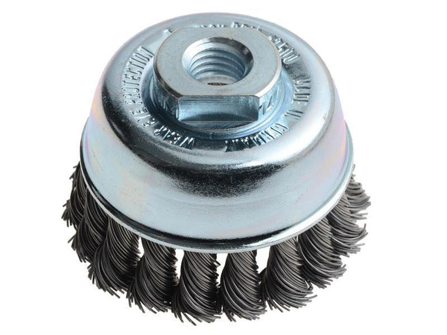 Lessmann Knot Cup Brush 65Mm M14 X 0.50 Steel Wire