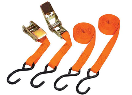 Bluespot Tools Ratchet Tie-Down Set 25Mm X 4.5M