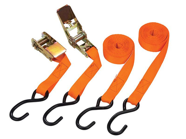 Bluespot Tools Ratchet Tie-Down Set 25Mm X 4.5M