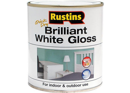 Rustins Quick Dry Brilliant White Gloss 1 Litre