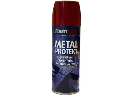Plastikote Metal Protekt Spray Bright Red 400Ml Ral3001