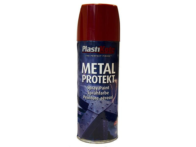 Plastikote Metal Protekt Spray Bright Red 400Ml Ral3001