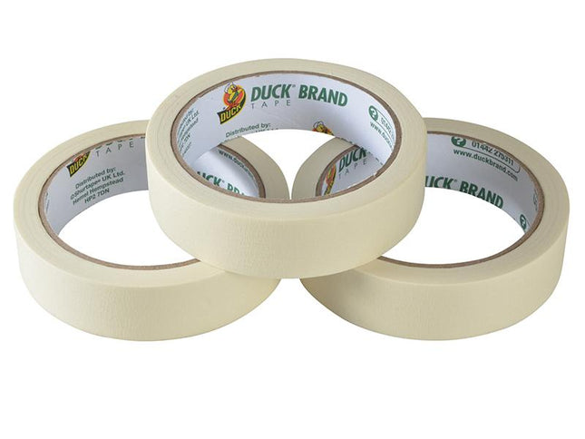 Shurtape Duck Tape All-Purpose Masking Tape 25Mm X 25M (Pack 3)