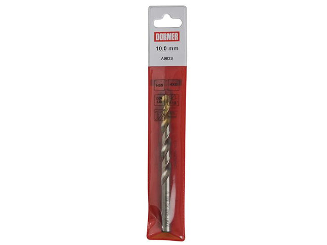 Dormer A002 Hss-Tin Coated Jobber Drill 8.00Mm Ol:117Mm Wl:75Mm