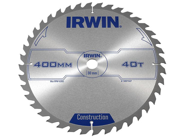 IRWIN General Purpose Table & Mitre Saw Blade 400 X 30Mm X 40T Atb