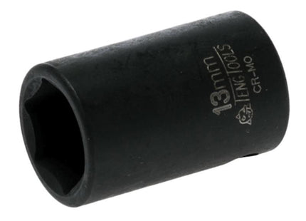 Teng Impact Socket Hexagon 6 Point 3/8In Drive 13Mm