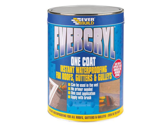 Everbuild EVERCRYL One Coat Black 5kg