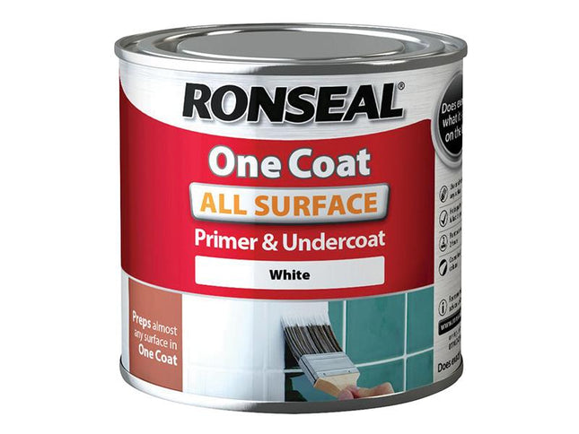 Ronseal One Coat All Surface Primer & Undercoat Interior White 750Ml