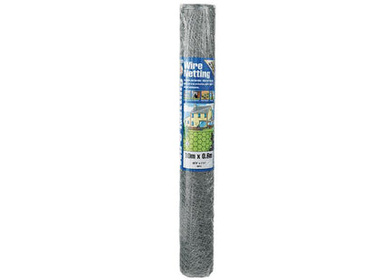 Gardman Galvanised Wire Netting 13mm_ Hexagon, 10 x 0.9m