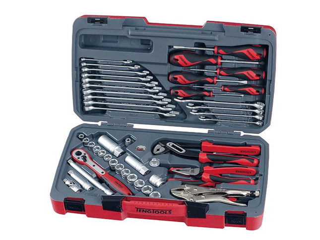 Teng T3848 Socket & Tool Set Of 48 Metric & Af 3/8In Drive