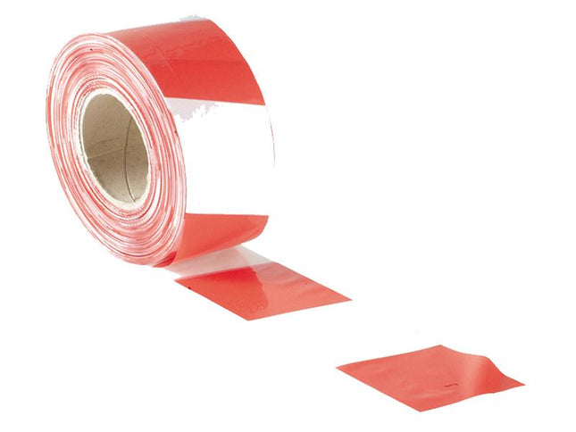 Faithfull Barrier Tape 70Mm X 500M Red & White