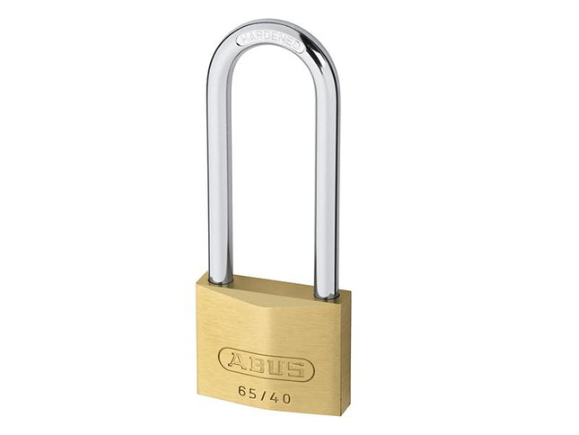 ABUS Mechanical 65/30Mm Brass Padlock 60Mm Long Shackle Carded