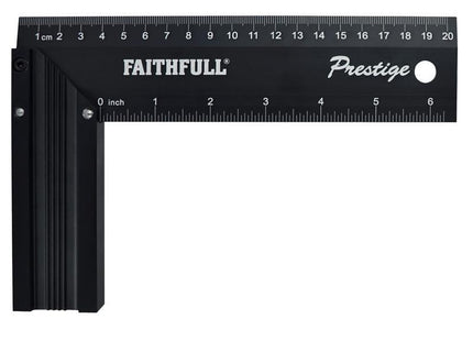 Faithfull Prestige Try Square Black Aluminium 200Mm