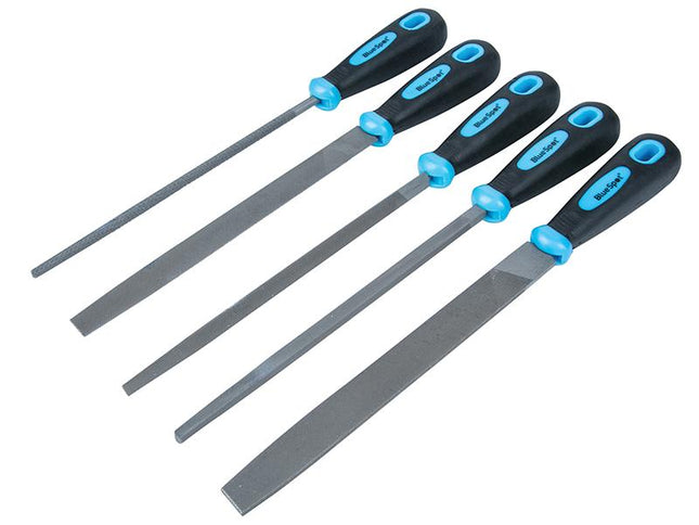 Bluespot Tools Handled File Set 5 Piece 200Mm (8In)