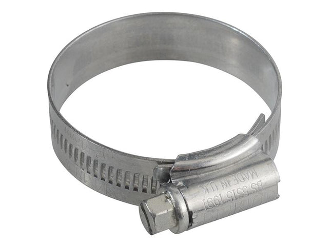 Jubilee (Size 1M)  Zinc Protected Hose Clip 32 - 45Mm (1.1/4 - 1.3/4In)