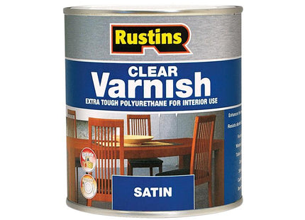Rustins Polyurethane Varnish Satin Clear 250Ml