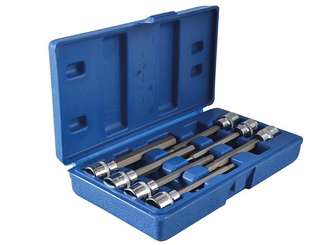 Bluespot Tools Extra Long 3/8In Square Drive Hex Bit Sockets 7Piece