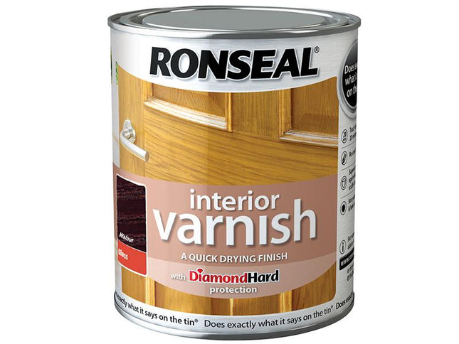 Ronseal Interior Varnish Quick Dry Gloss Walnut 250Ml