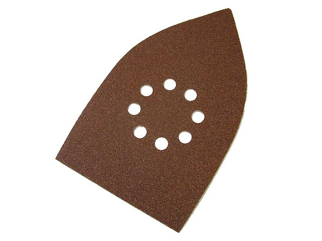 Faithfull Multi-Sander Sheets Hook & Loop Coarse Grit (Pack 5)