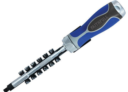Faithfull Ratchet Screwdriver Set, 13 Piece