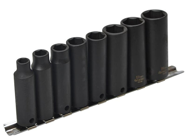 Teng 9386 Deep Impact Socket Set Of 8 Metric 3/8In Drive