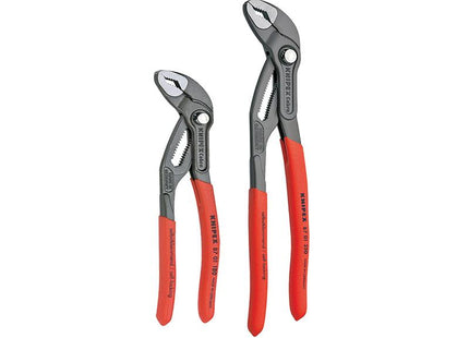 KNIPEX Cobra Water Pump Pliers 2 Piece Set (180Mm & 250Mm)