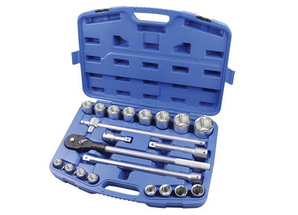 Faithfull Socket Set of 21 Metric 3/4in Drive