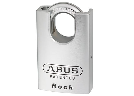 ABUS Mechanical 83/55Mm Rock Hardened Steel Padlock Closed Shackle Carded