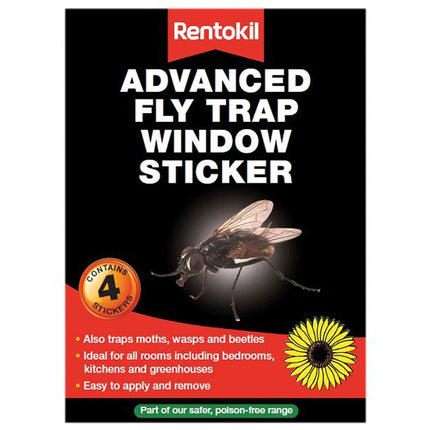 Rentokil Advanced Window Fly Traps Pack Of 4