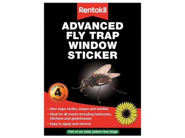 Rentokil Advanced Window Fly Traps Pack Of 4