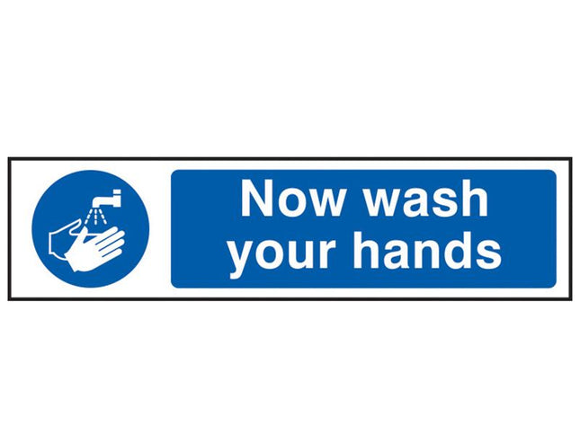 Scan Now Wash Your Hands - Pvc 200 X 50Mm