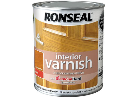 Ronseal Interior Varnish Quick Dry Gloss Antique Pine 750Ml