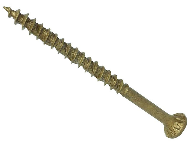 Forgefix Forgefast Decking Screws Countersunk Tan 5.0X100 Torx T25 Tub 300