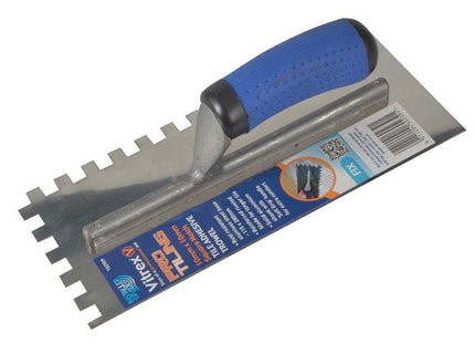 Vitrex Professional Notched Adhesive Trowel 10Mm Stainless Steel 11 X 4.1/2In