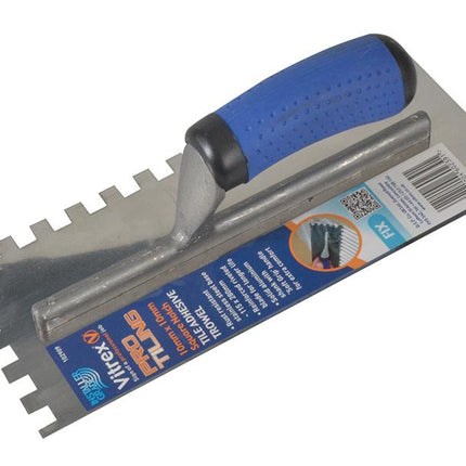 Vitrex Professional Notched Adhesive Trowel 10Mm Stainless Steel 11 X 4.1/2In