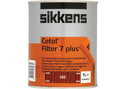 Sikkens Cetol Filter 7 Plus Translucent Woodstain Teak 1 Litre