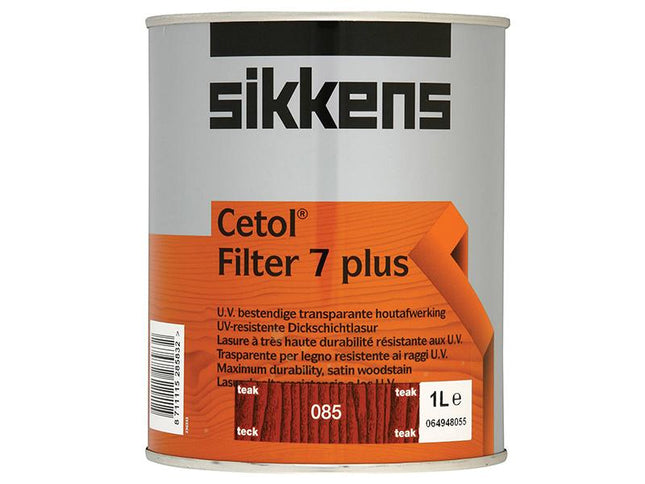 Sikkens Cetol Filter 7 Plus Translucent Woodstain Teak 1 Litre