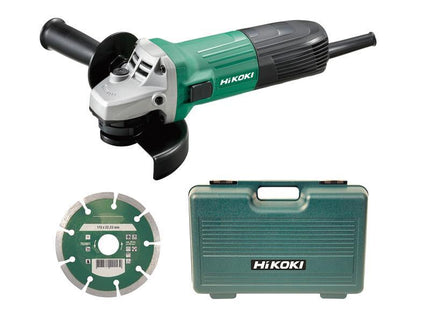 HIKOKI G12Stx/J7 Angle Grinder 115Mm Diamond Blade & Case 600W 240V
