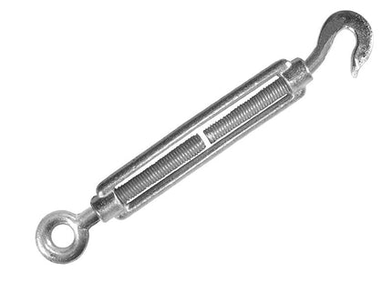 Faithfull Straining Screw 10Mm Hook & Eye Galvanised 133Mm