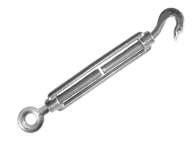 Faithfull Straining Screw 10Mm Hook & Eye Galvanised 133Mm