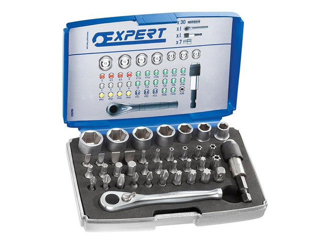 Expert 1/4In Bit Socket + Accessory Set 39 Piece