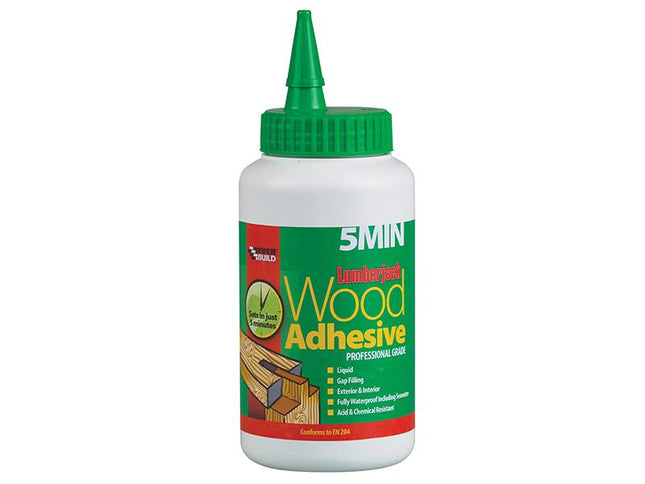 Everbuild Lumberjack 5Min Polyurethane Wood Adhesive Liquid 750G