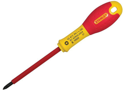 Stanley Tools Fatmax Vde Insulated Screwdriver Phillips Tip Ph1 X 100Mm